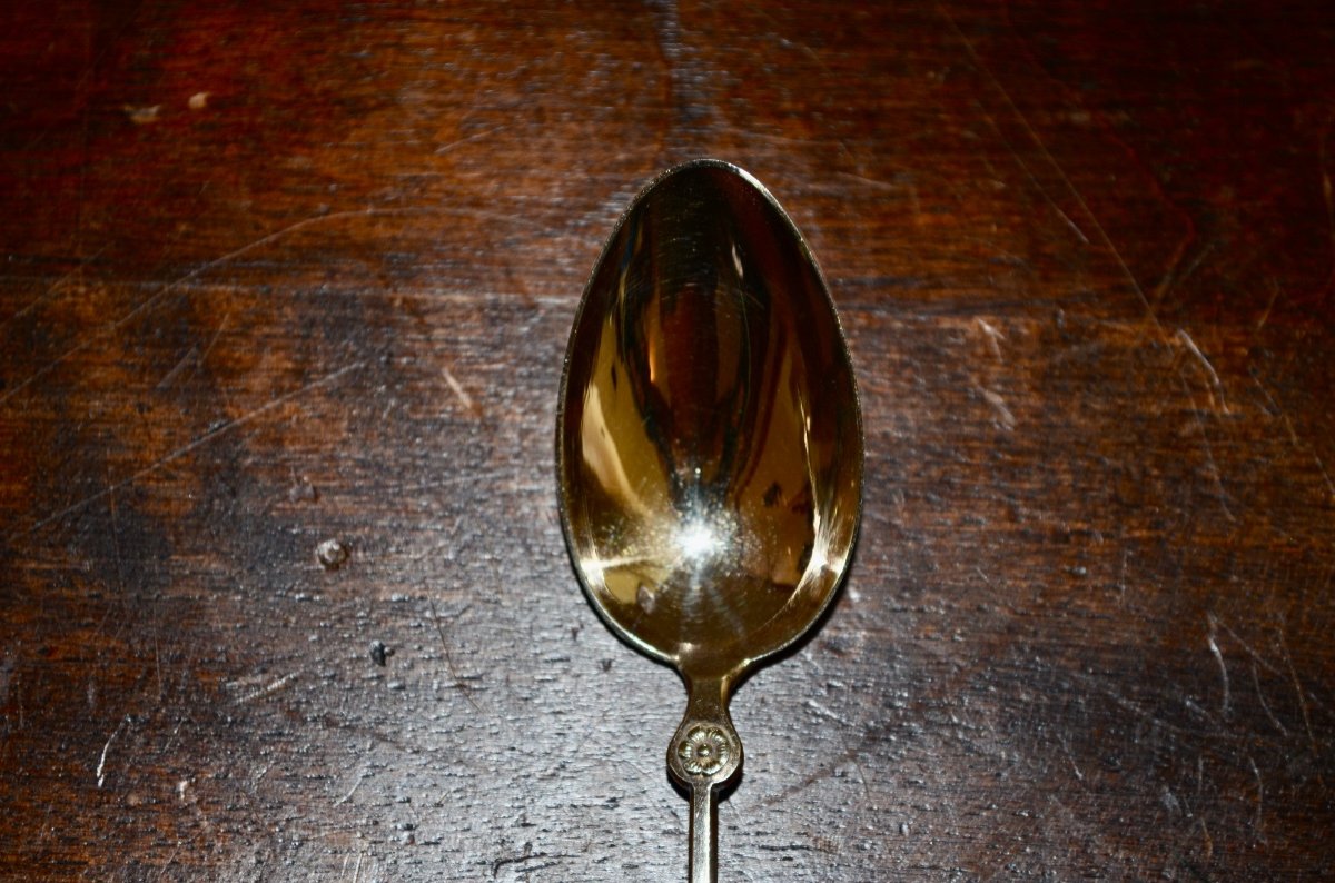 Set Of 12 Vermeil Coffee Spoons By émile Puiforcat -photo-5
