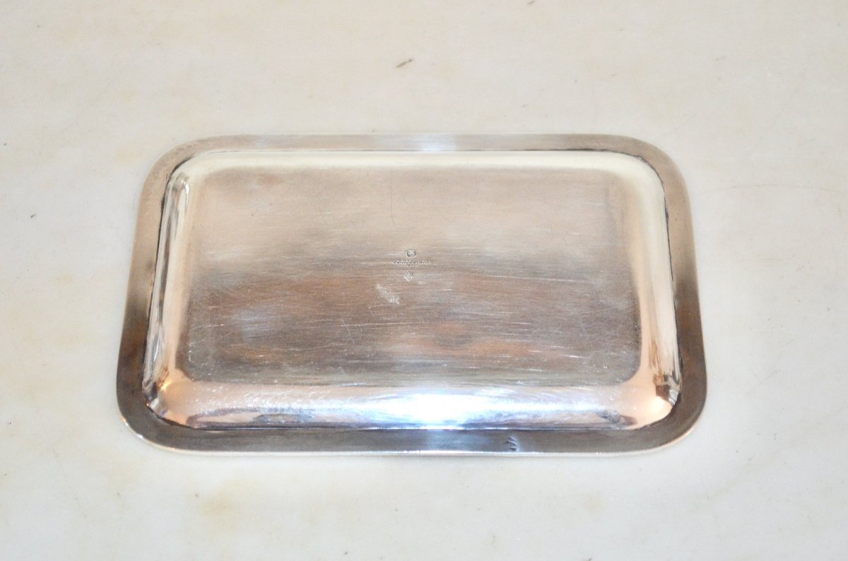 19th Century Sterling Silver Business Card Tray -photo-2