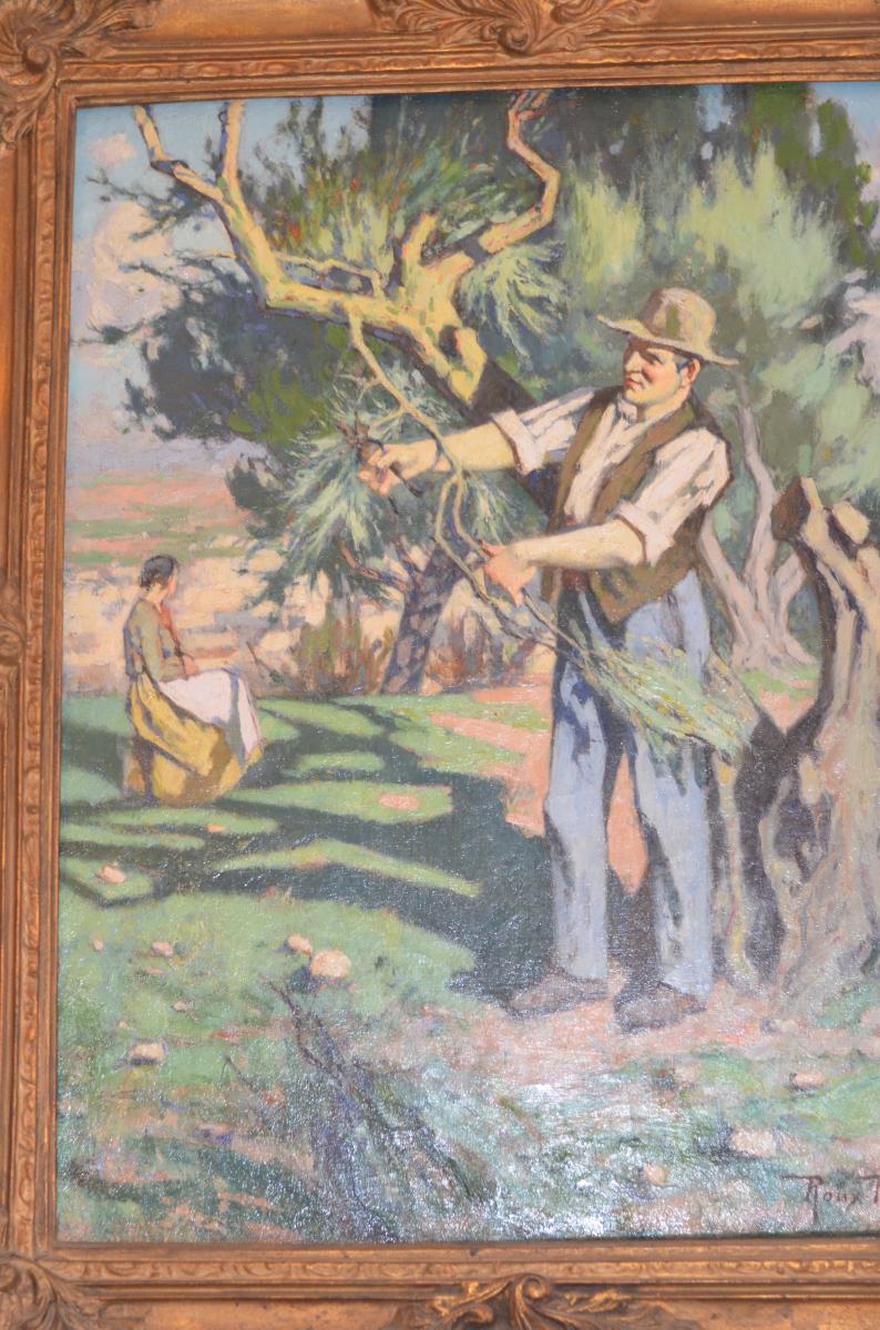 Size Des Oliviers Signed Renard Roux-photo-4