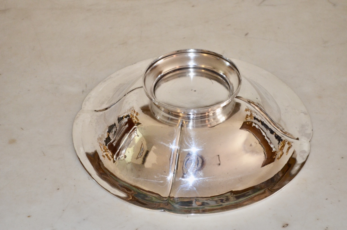 Ewer And Its Basin In Solid Silver, Napoleon III Period-photo-3