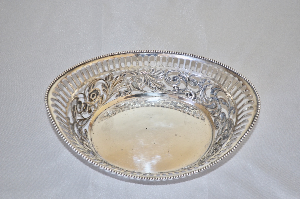 19th Century Dutch Solid Silver Bread Basket -photo-2