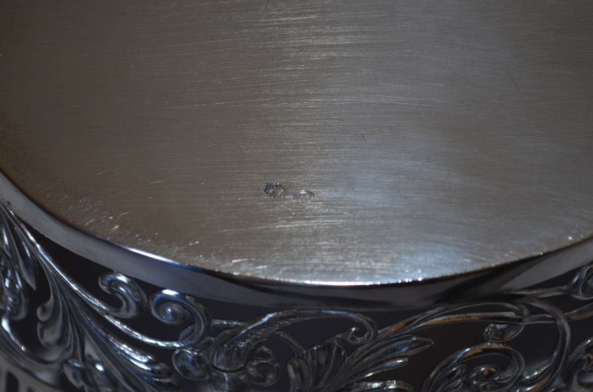 19th Century Dutch Solid Silver Bread Basket -photo-1