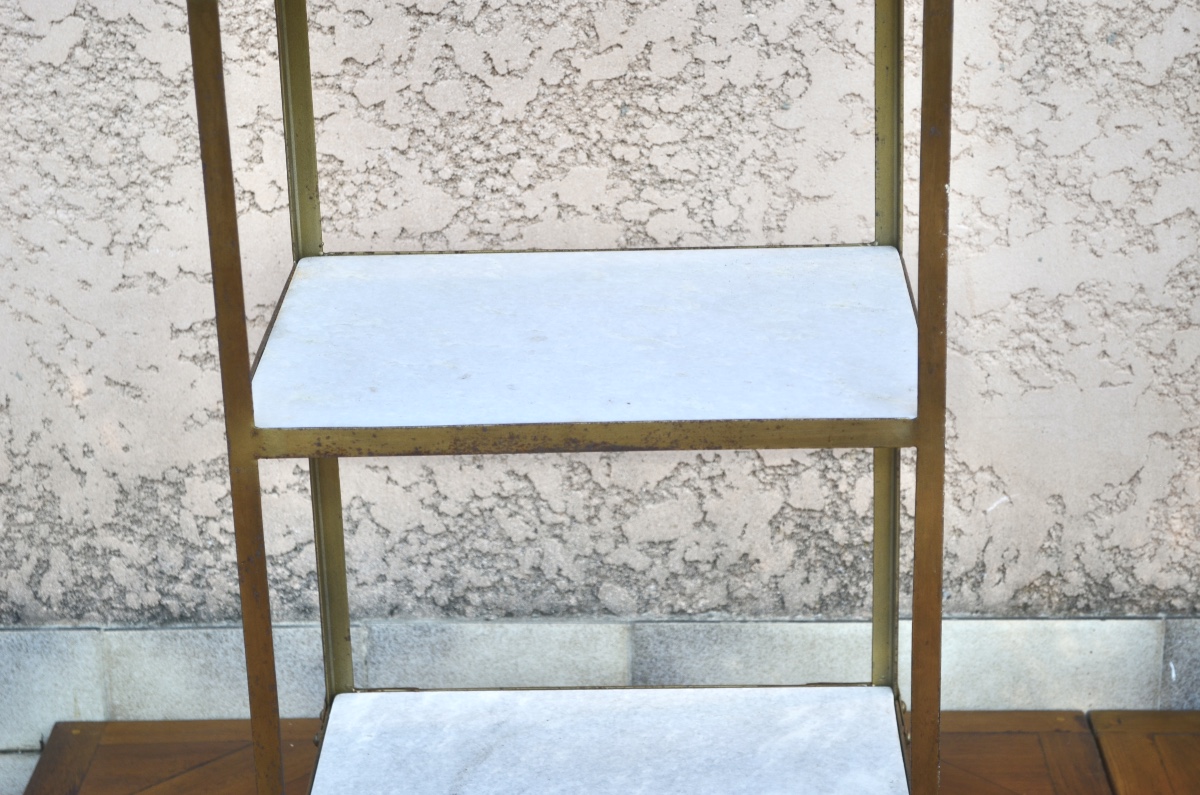 Pair Of Bronze Rolling Stands, Late 19th/early 20th Century -photo-3