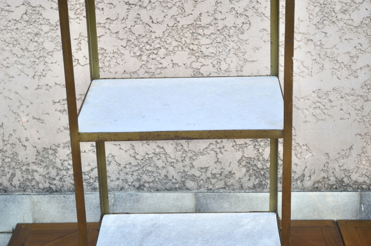 Pair Of Bronze Rolling Stands, Late 19th/early 20th Century -photo-5