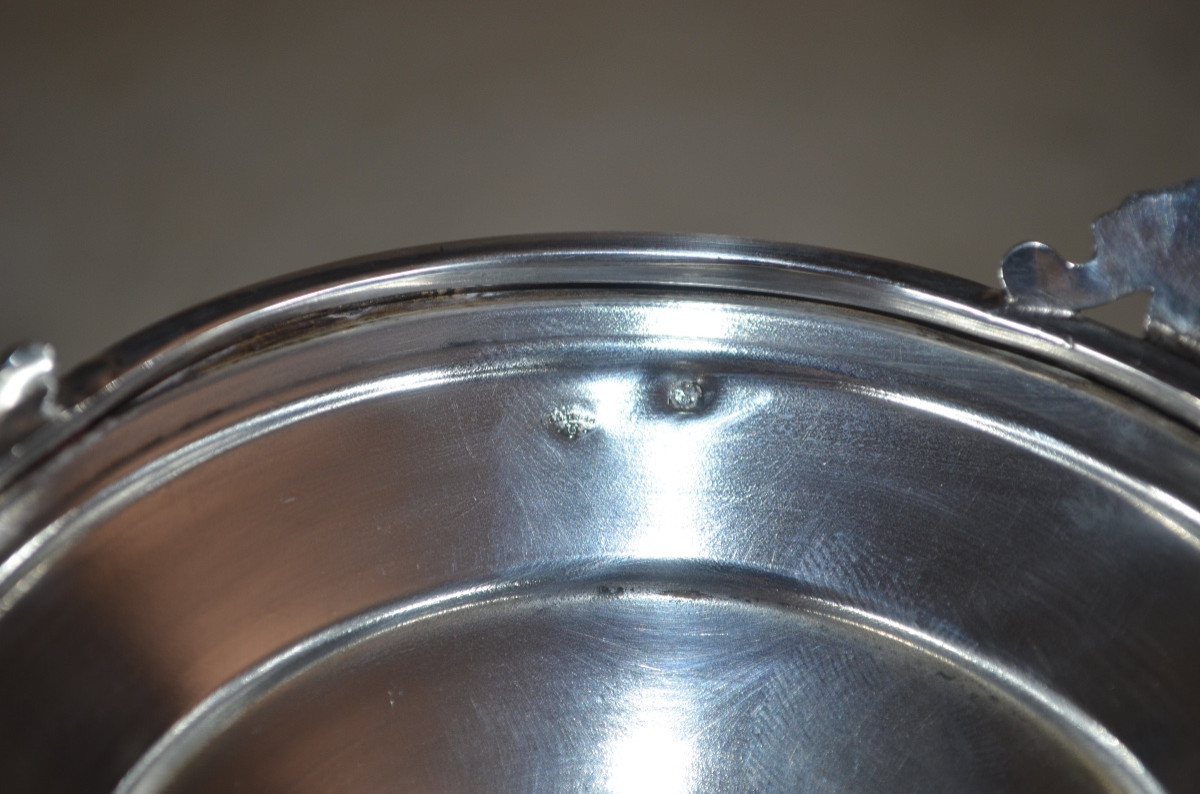 Paire de supports de coupes en argent massif Napoléon III-photo-6