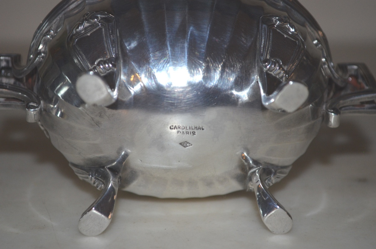 Solid Silver Sugar Bowl, 19th Century, By Cardeilhac -photo-3