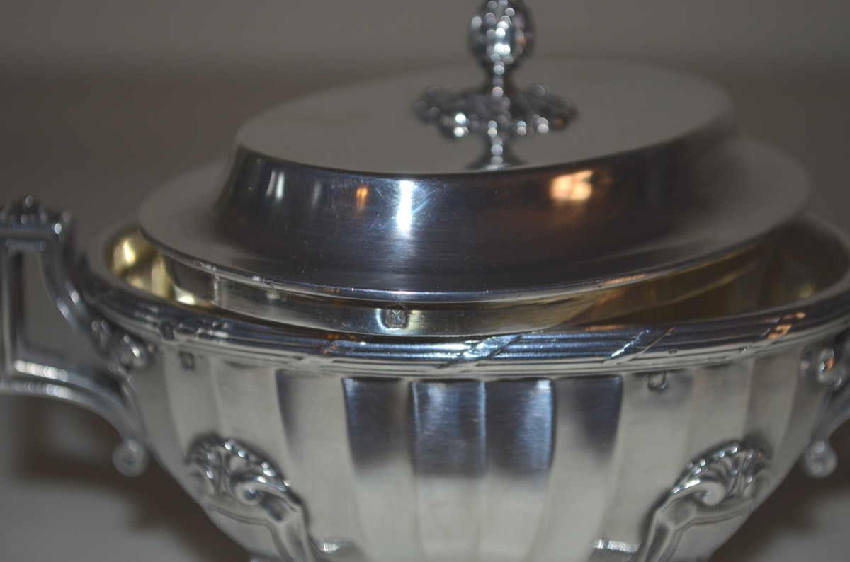 Solid Silver Sugar Bowl, 19th Century, By Cardeilhac -photo-7