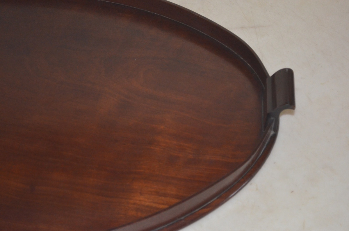 Large 19th-century Mahogany Serving Tray -photo-4