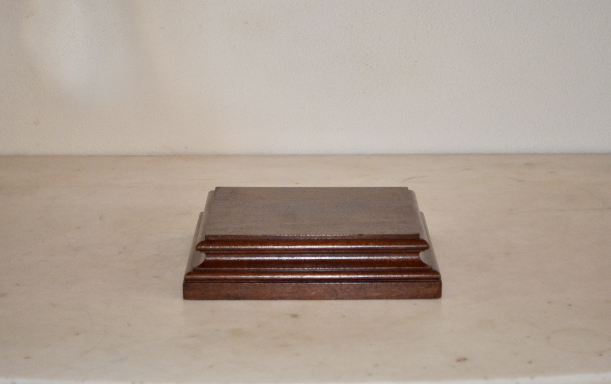 Socle en acajou massif fin 19eme siècle 