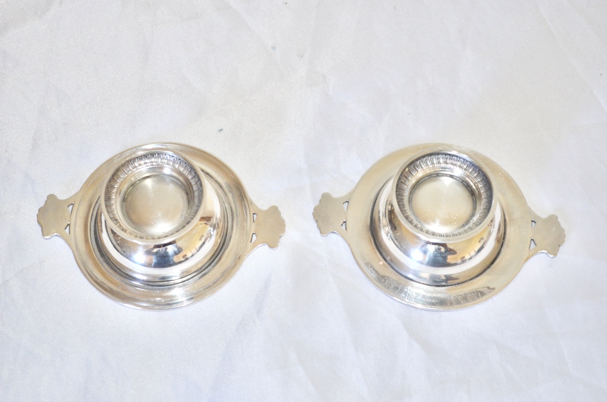 Suite Of 4 Solid Silver Salad Servers, Late 19th Century-photo-3