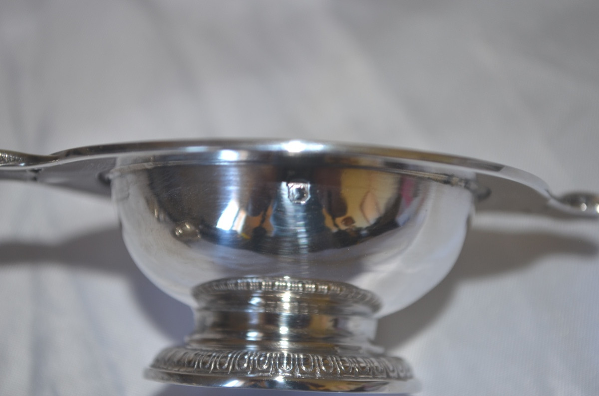 Suite Of 4 Solid Silver Salad Servers, Late 19th Century-photo-6