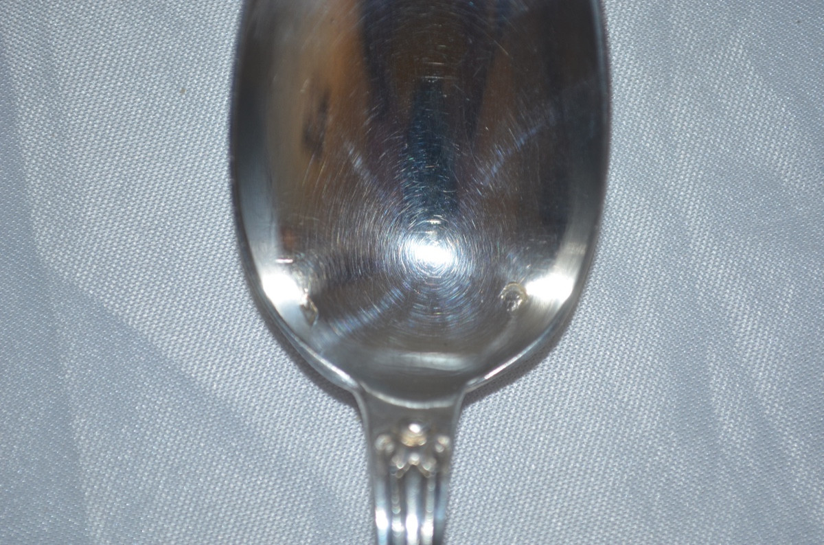 Odiot 12 Large Silver Coffee Spoons-photo-1