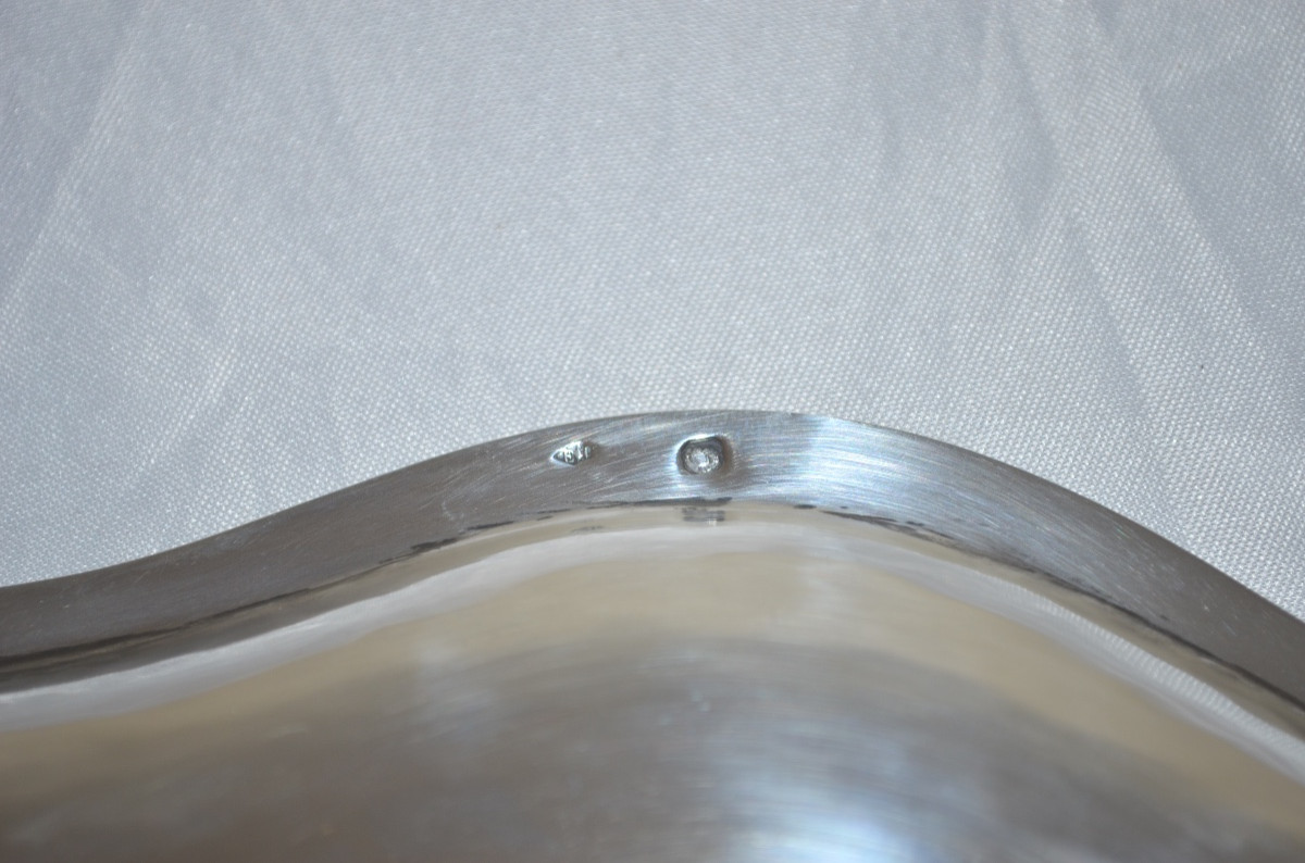 Pair Of Silver Bowls On Pedestal 19th Century-photo-2