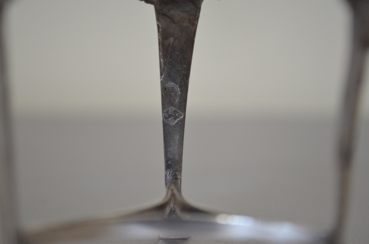 Solid Silver Mustard Pot, Late 18th Century-photo-8