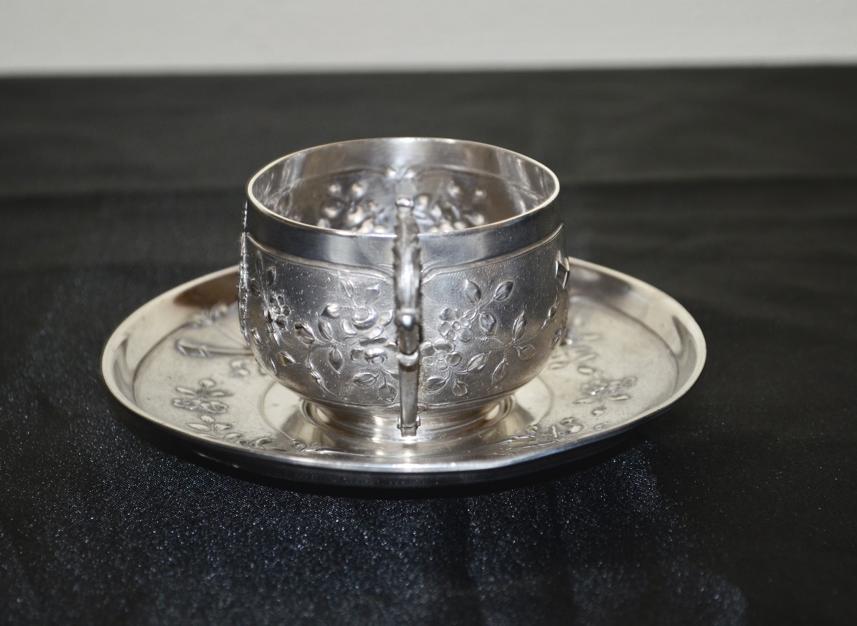 Tasse en argent massif 19eme siècle -photo-2