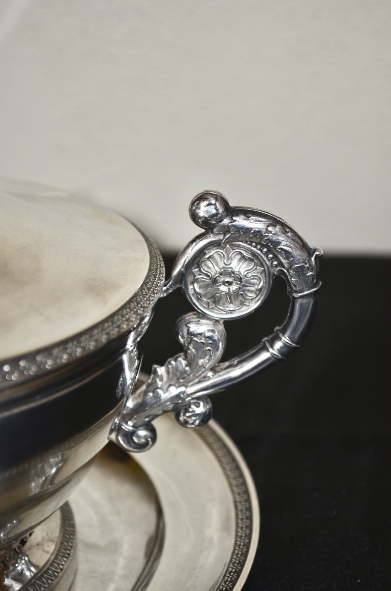Solid Silver Bouillon Early 19th Century-photo-1