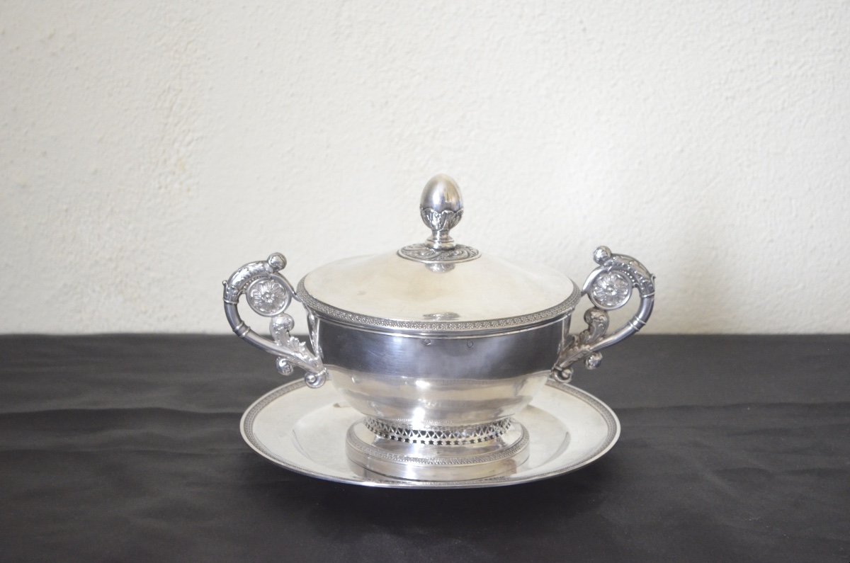 Solid Silver Bouillon Early 19th Century