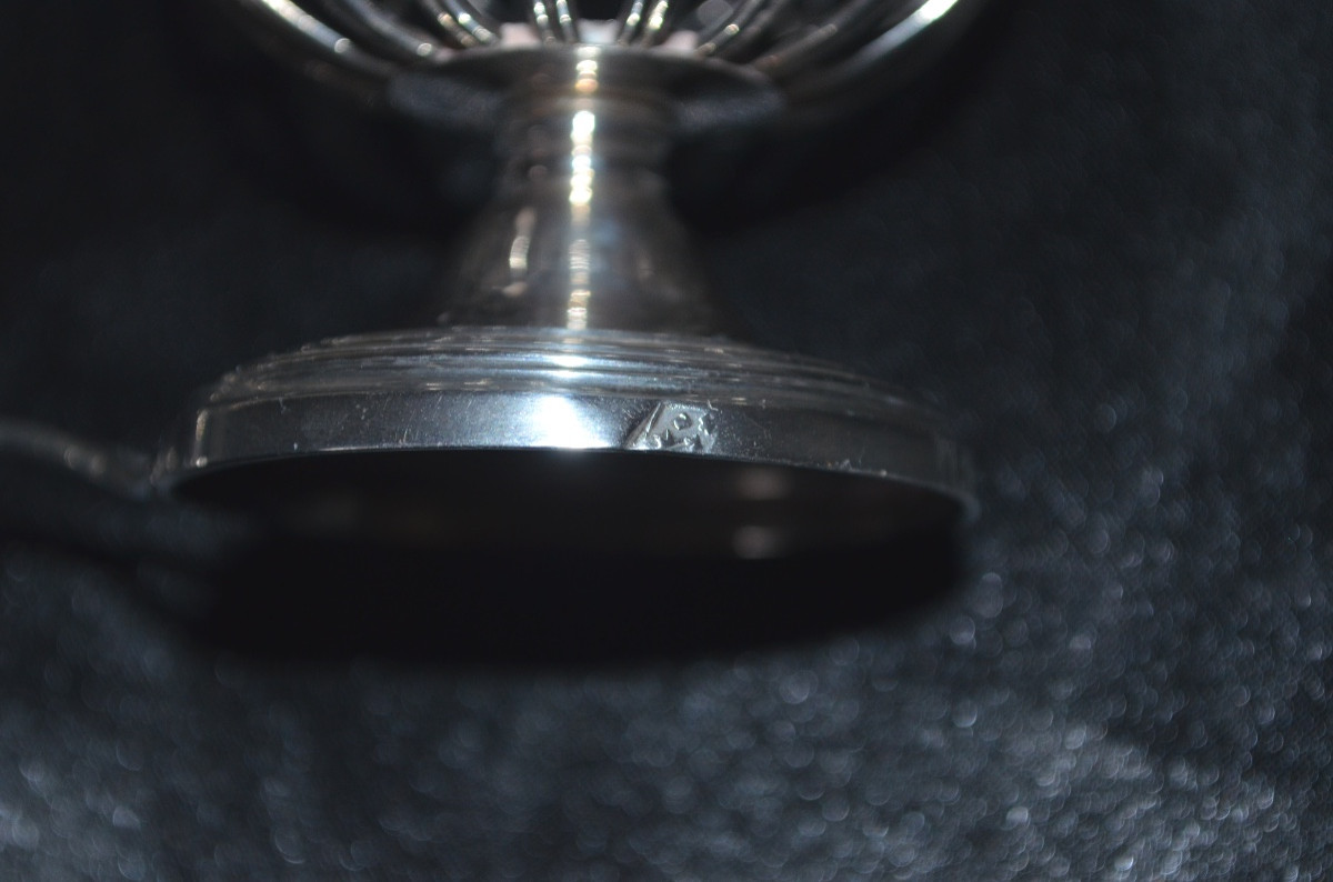 Solid Silver Double Saleron Early 19th Century-photo-3