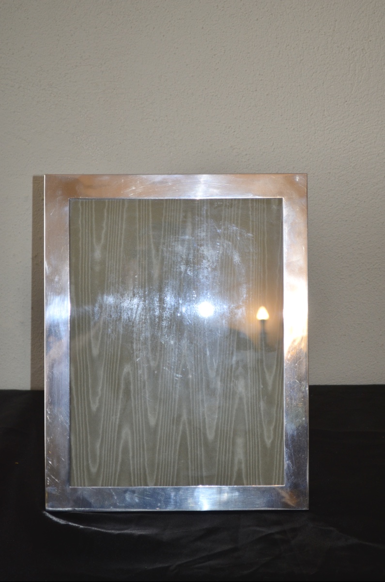 Large Silver Photo Frame, Early 20th Century