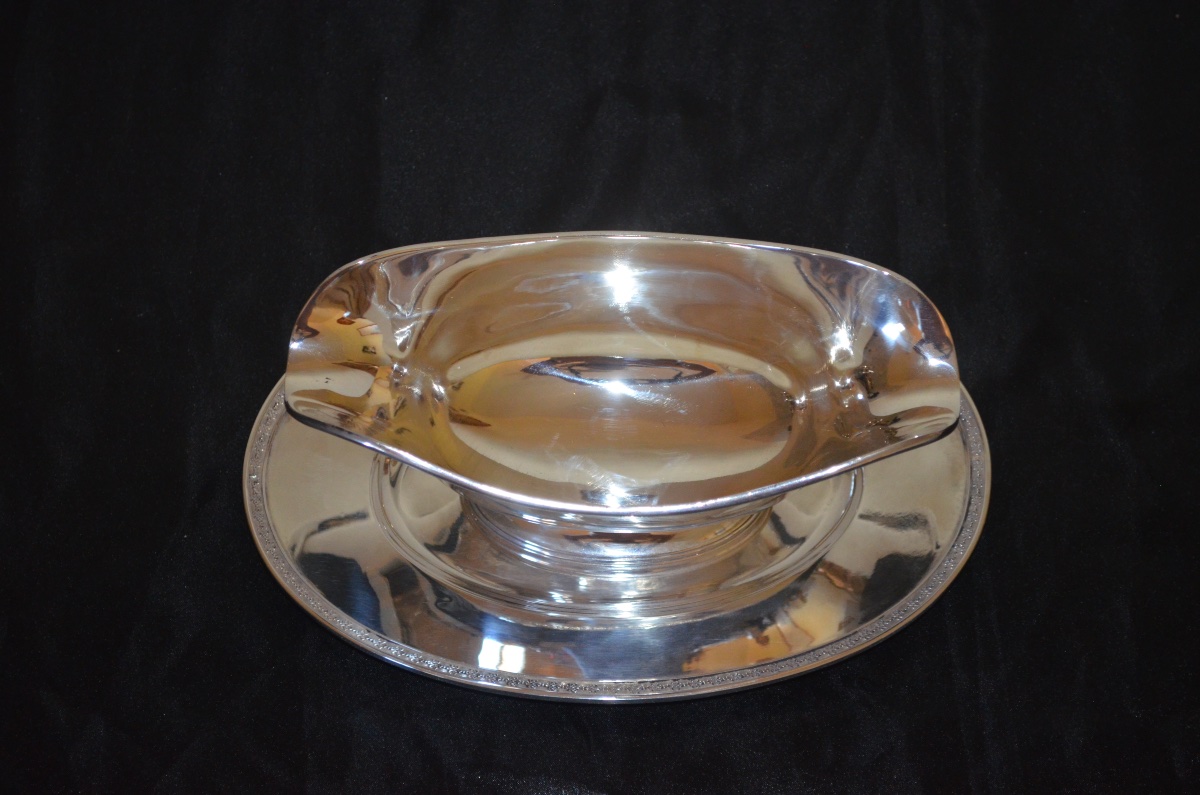 Saucière en argent massif 19eme siècle par Hénin -photo-2