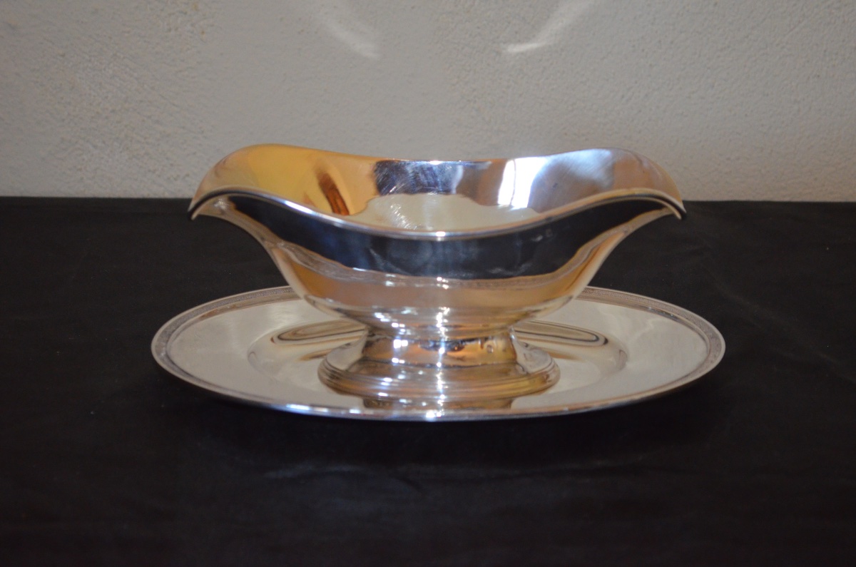 Saucière en argent massif 19eme siècle par Hénin -photo-4
