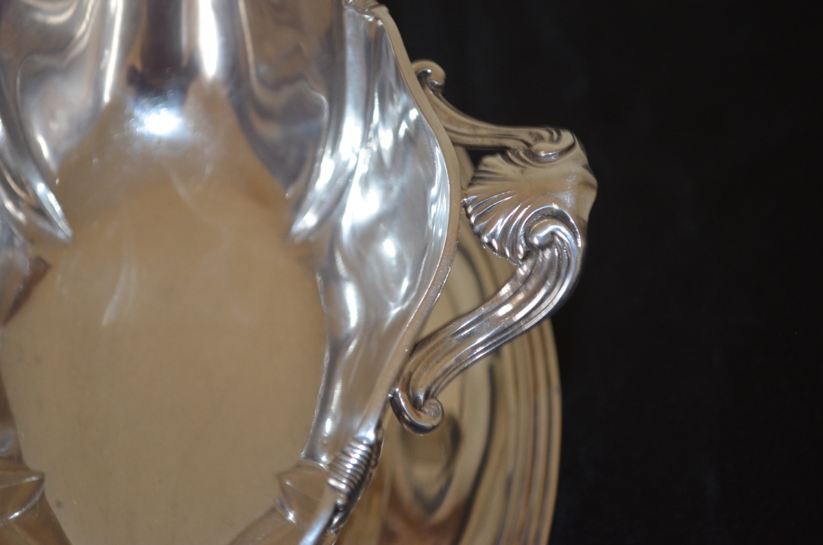 Saucière en argent massif 19eme siècle -photo-4
