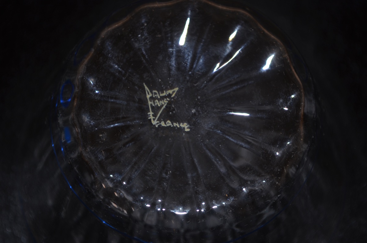 Suite de 11 coupelles en verre de DAUM début 20eme siècle -photo-7