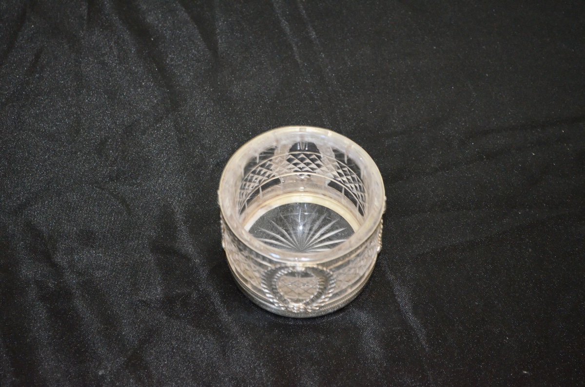 19th-century Empire-style Baccarat Crystal And Solid Silver Vase -photo-4