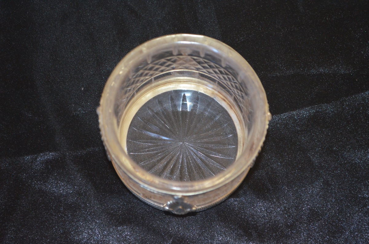 19th-century Empire-style Baccarat Crystal And Solid Silver Vase -photo-3