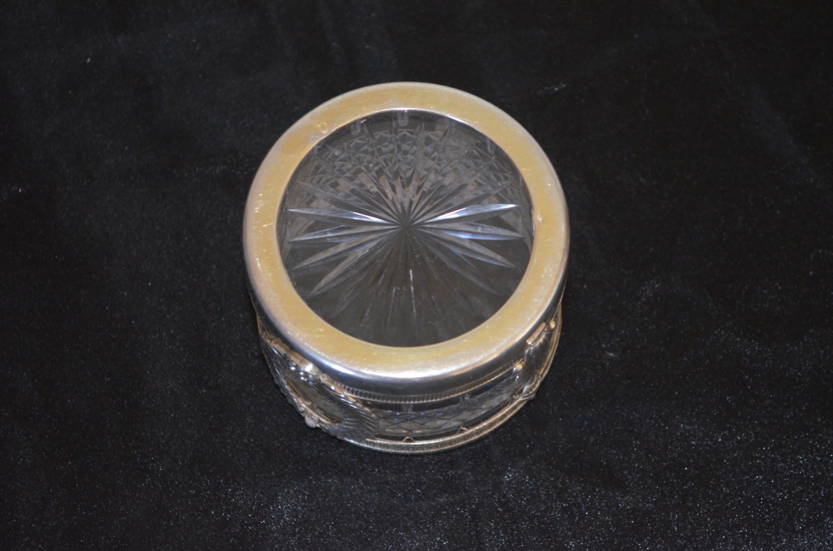 19th-century Empire-style Baccarat Crystal And Solid Silver Vase -photo-4