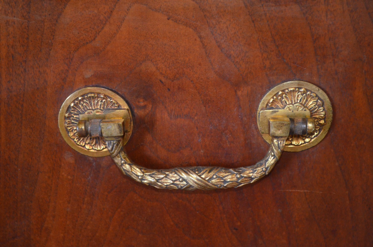 Display Cabinet For A Puiforcat Cutlery Set, Made Of Walnut, Late 19th Century -photo-3