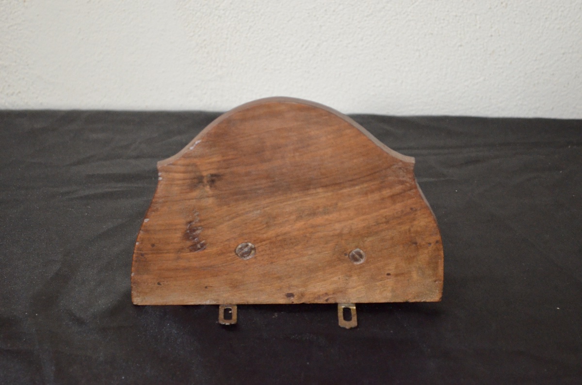 19th-century Rocaille Wall-mounted Chair In Walnut -photo-3