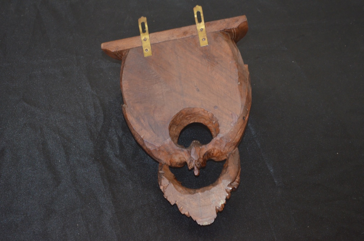 19th-century Rocaille Wall-mounted Chair In Walnut -photo-4