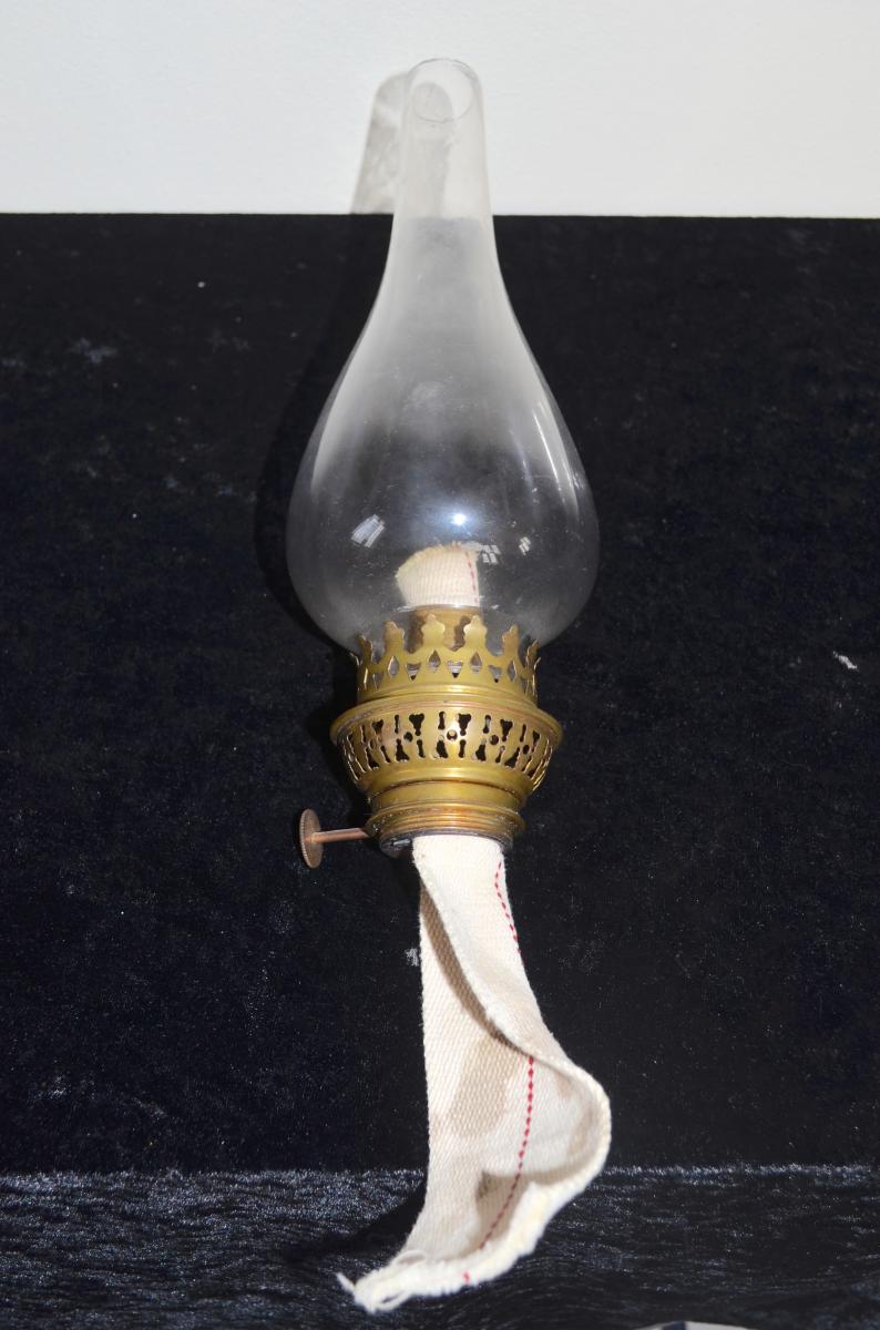 Lampe En Bronze Doré Et Marbre 19eme Siècle-photo-7