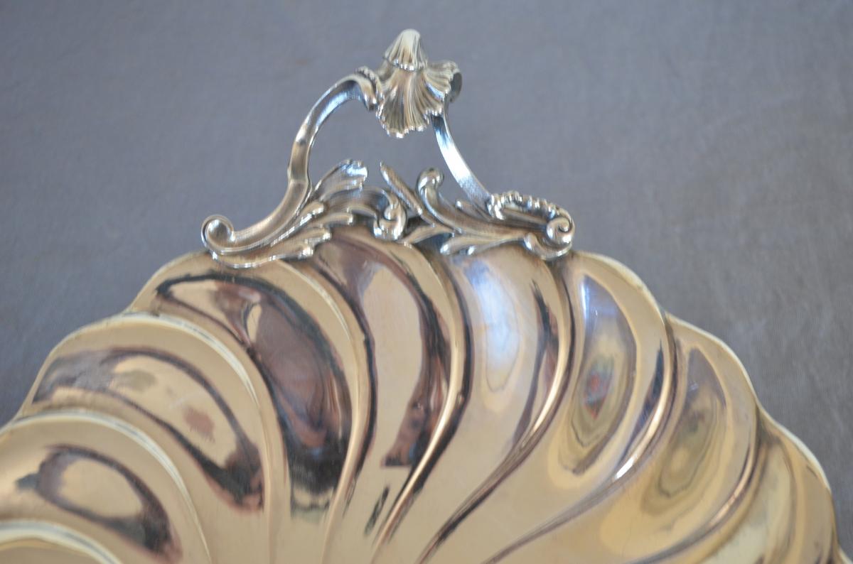 Coupe/centre De Table En Argent Massif Leon Lapar 19eme Siècle-photo-2