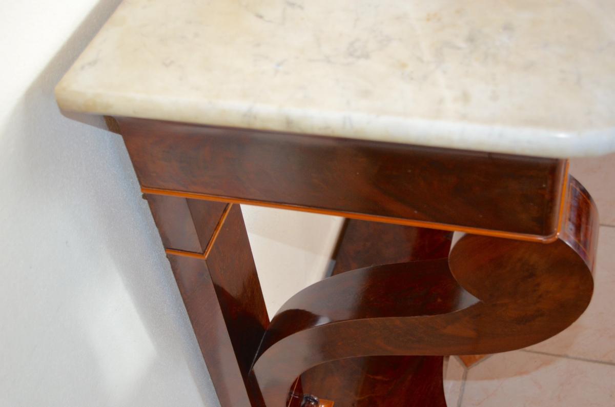 Mahogany Console Charles X Period-photo-1