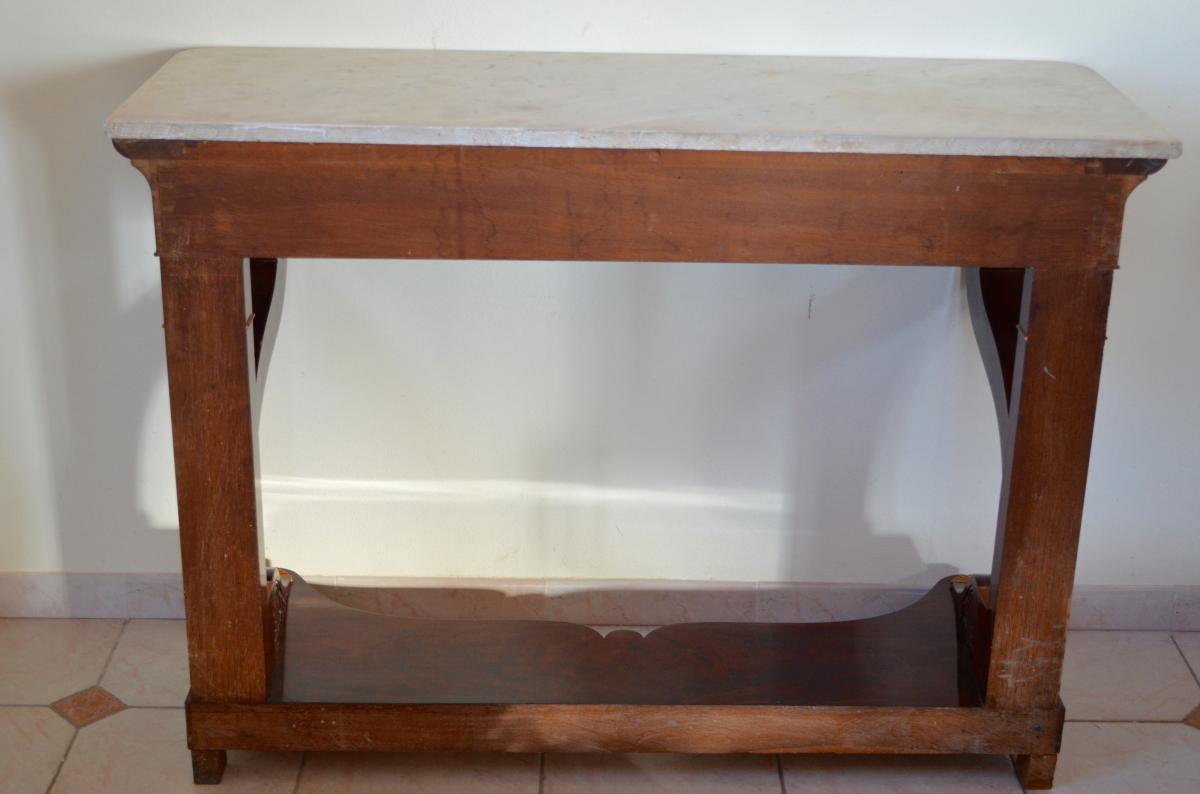 Mahogany Console Charles X Period-photo-5