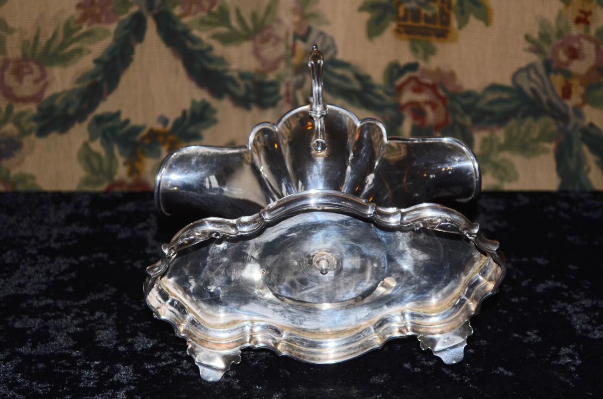 Saucière En Argent Massif Milieu XIXeme Siècle -photo-4