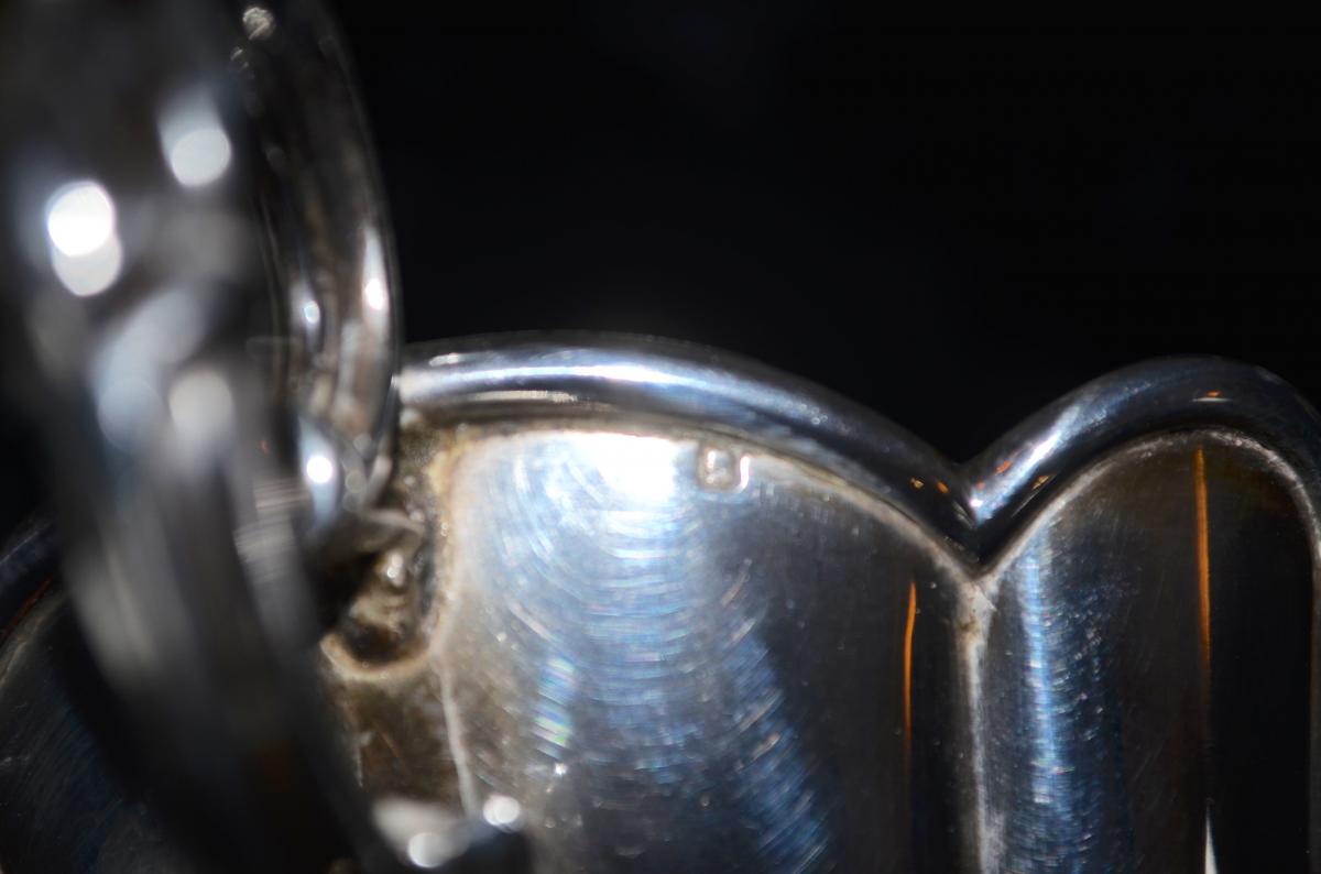 Saucière En Argent Massif Milieu XIXeme Siècle -photo-1