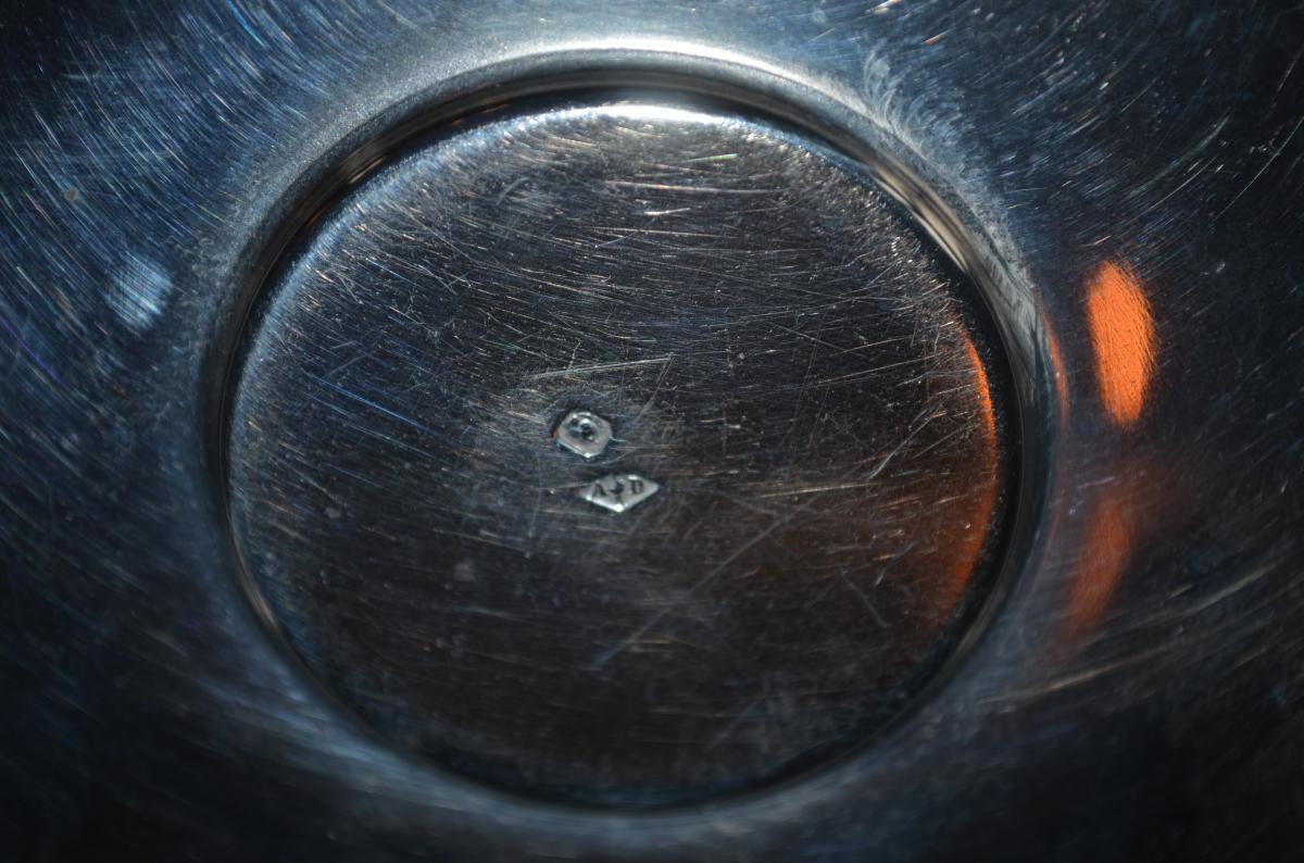Paire De Tasses En Argent Massif Fin XIXeme Siècle -photo-1