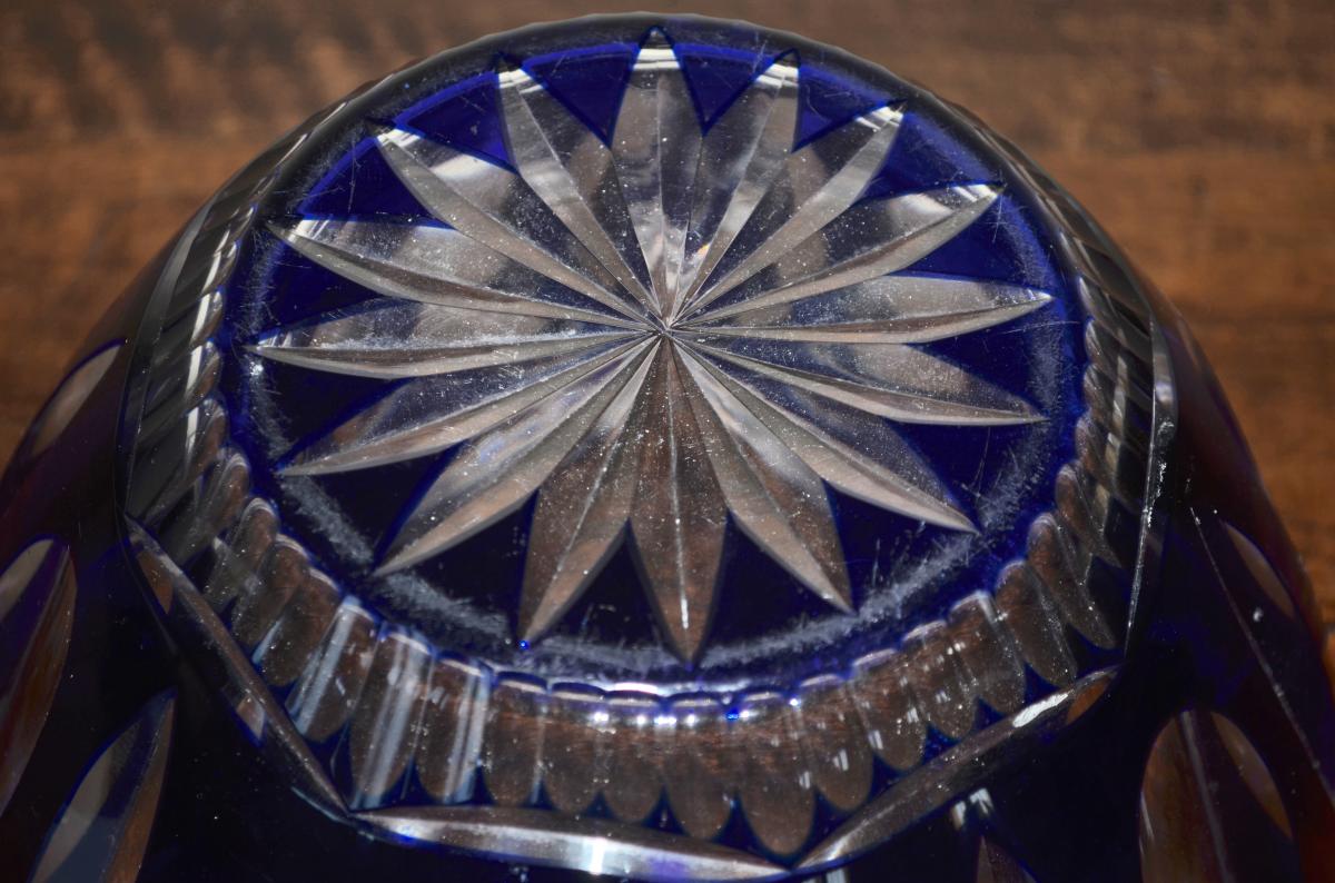 Crystal Cup Of Baccarat And Silver End 19th Century-photo-3