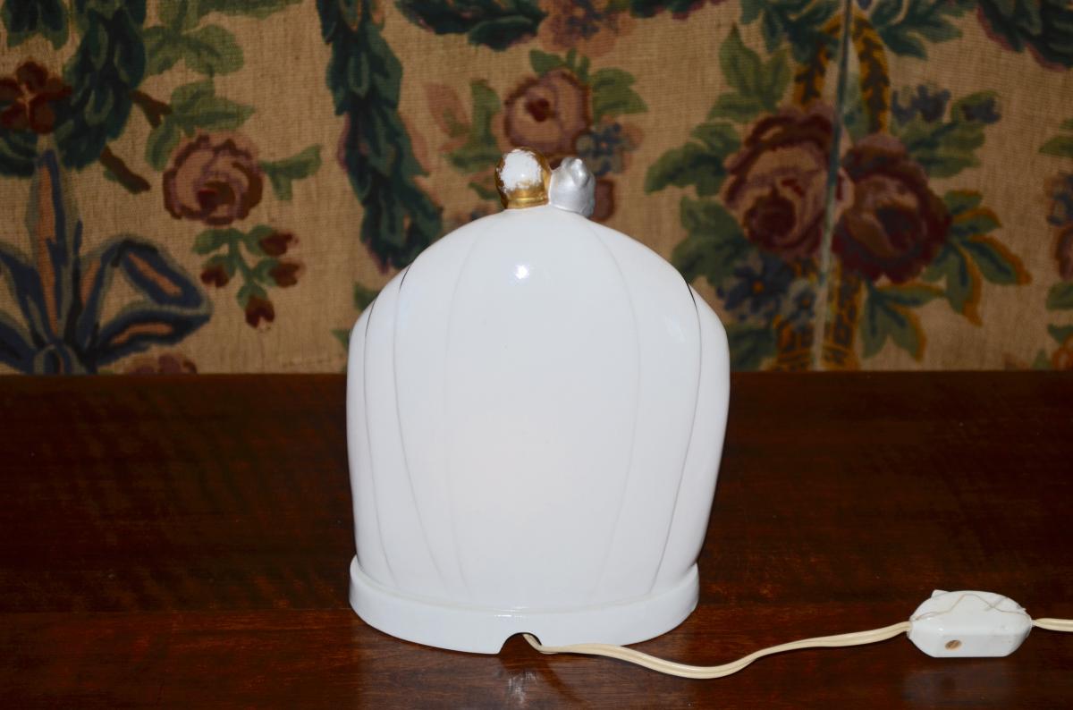 Vintage Porcelain Lamp / Night Light Art Deco-photo-1