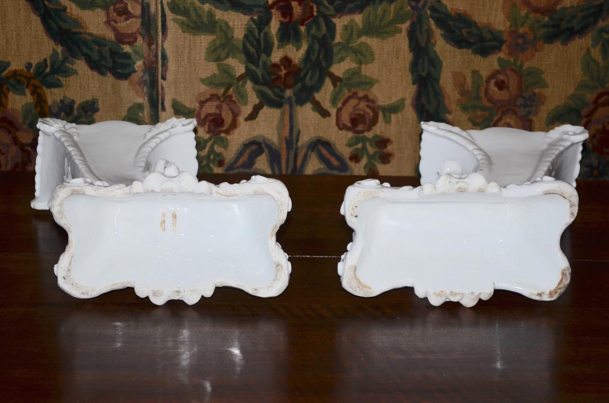 Pair Of Porcelain Vases "old Paris" Early 19th Century-photo-4