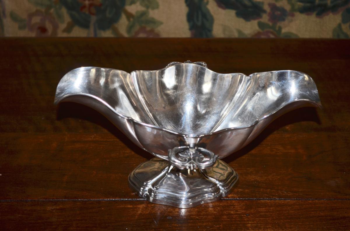 Sauceboat Sterling Silver XIXth Century-photo-2