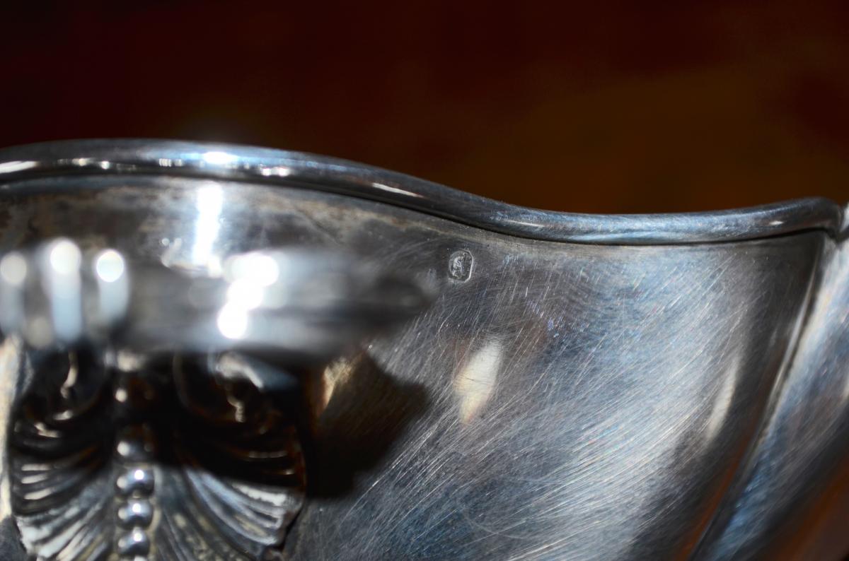 Sauceboat Sterling Silver XIXth Century-photo-1