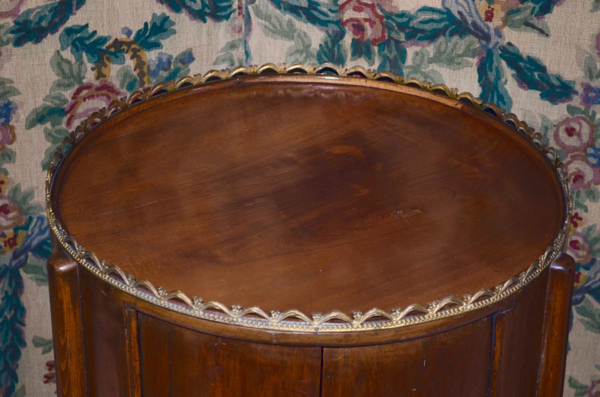 Hot Water Bottle Table In Cherry 19th Century-photo-2