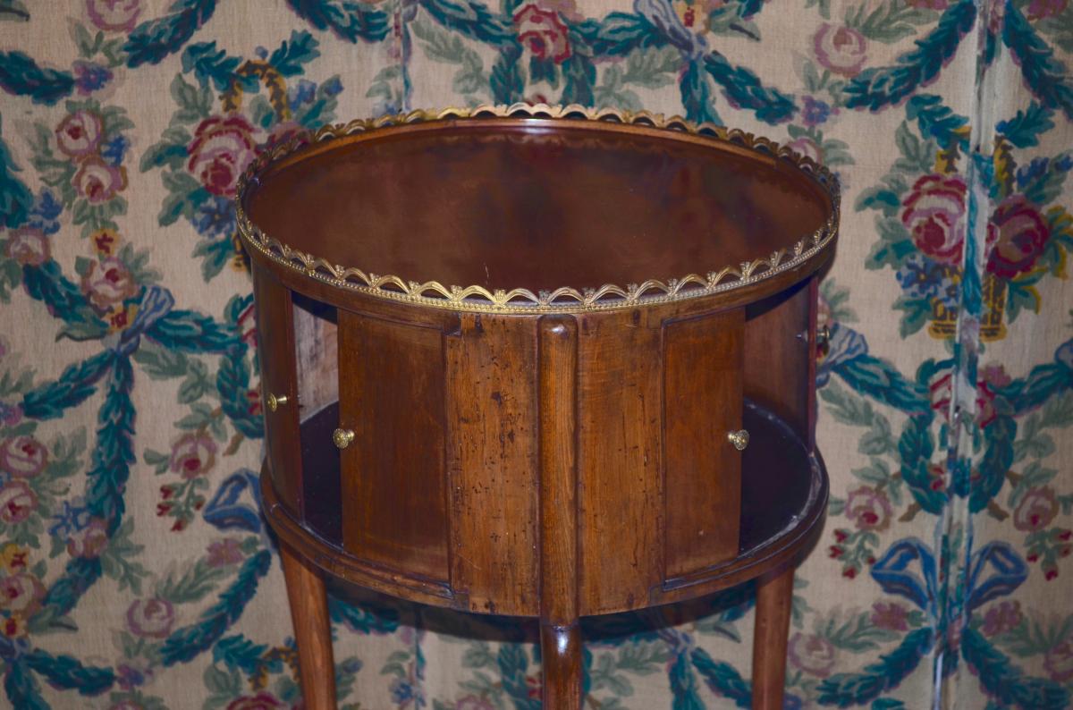 Hot Water Bottle Table In Cherry 19th Century-photo-4