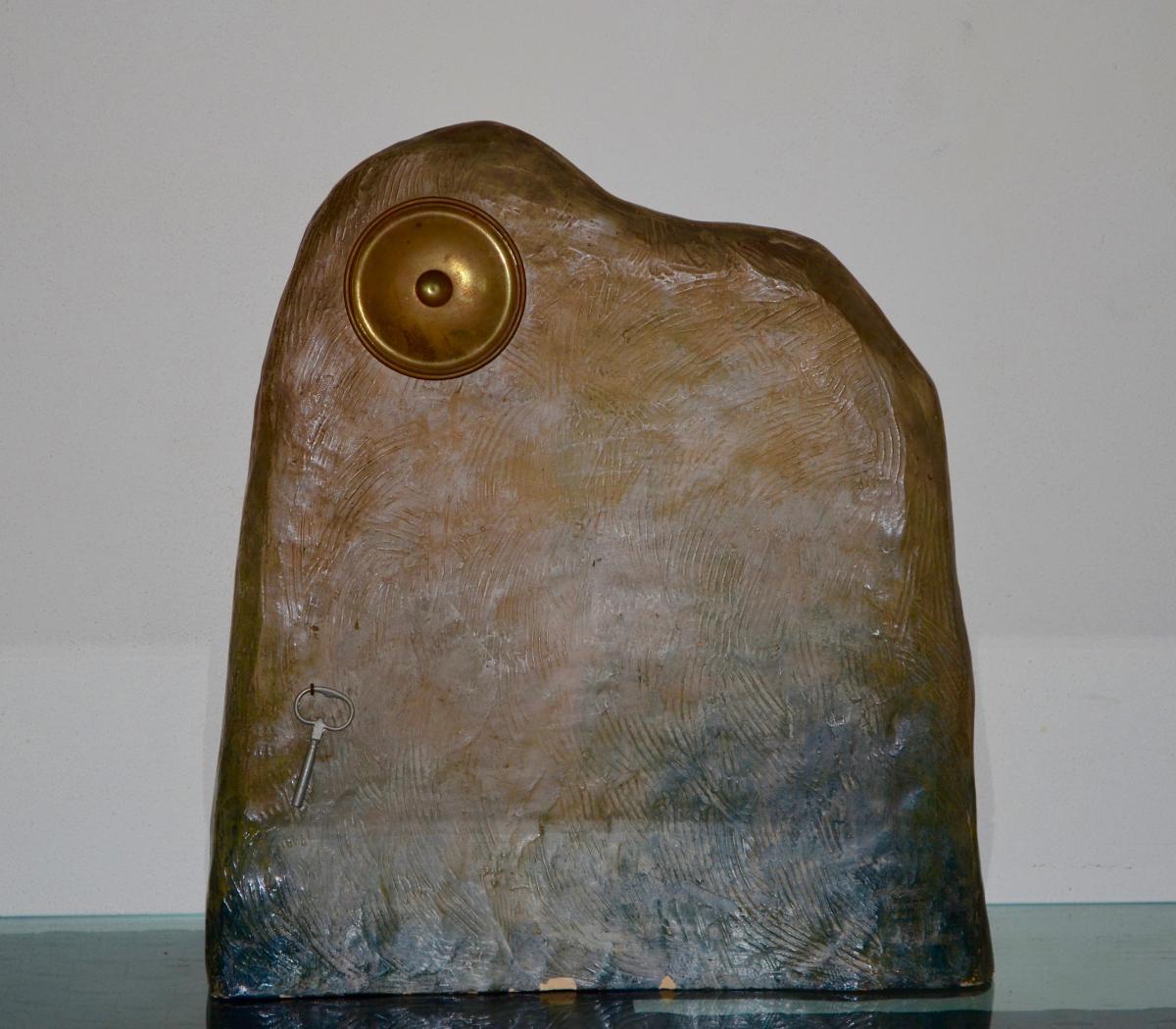 Goldscheider, Pendulum Terracotta 19th Century-photo-4