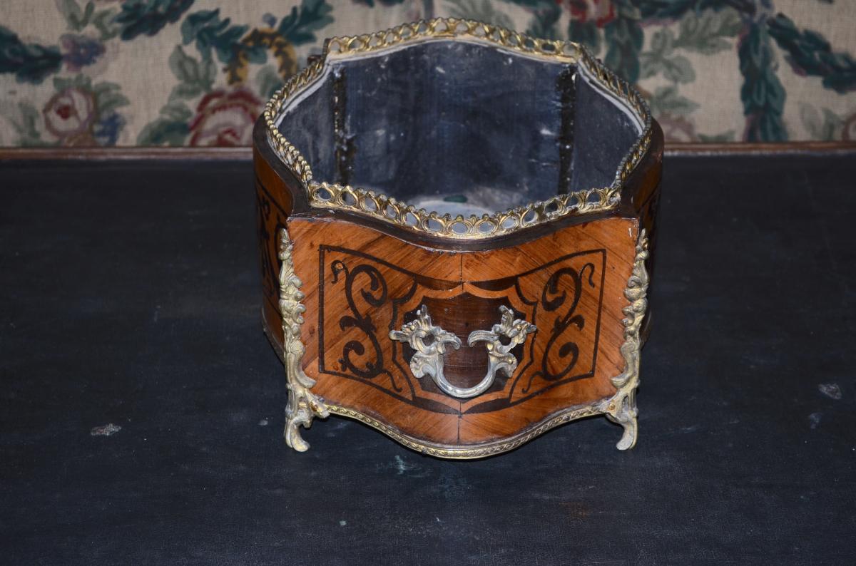 Planter Inlaid Early Nineteenth Century-photo-4