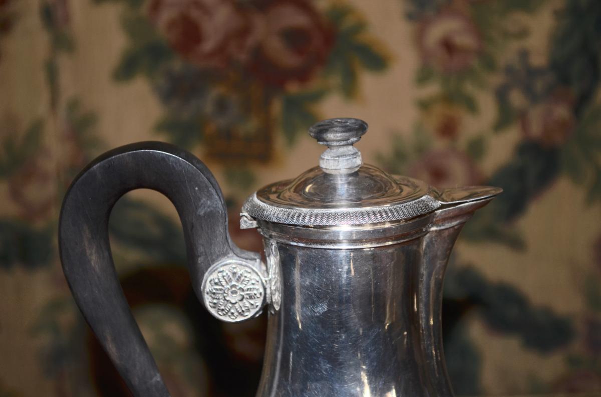 In Sterling Silver Jug Nineteenth Century-photo-4